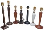 BASE LAMPADA ABAT JOUR IN LEGNO ATTACCO LAMPADINA E27 VITE GRANDE - immagine 14