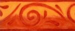 BORDURE ADHÉSIVE À VAGUES BORDEAU