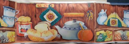 BORDURE ADHÉSIVE DESSINS DE CUISINE