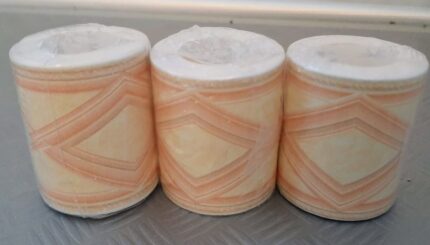 BORDURE ADHÉSIVE LOSANGE BEIGE / SAUMON 347-05