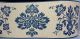 BORDURE ADHÉSIVE ORNEMENTAL BLEU