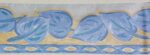 BORDURE ADHÉSIVE TRIBAL FEUILLE BLEU / JAUNE