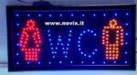 Enseigne lumineuse LED écrite avec WC. - immagine 3