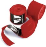 GREEN HILL FASCE BENDAGGI BENDE BOXE APPROVATI IBA KICK BOXING NERO ROSSO BLU - immagine 2