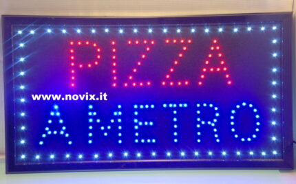 INSEGNA PIZZA A METRO
