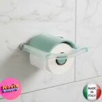 PORTE ROULEAU EN PLASTIQUE TRANSPARENT VERT
