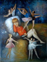 Peintures - Huile sur toile dim.120HX90L - immagine 2