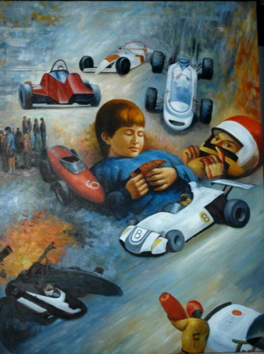 product-12563-0-6a28bdcb-700 Peintures - Huile sur toile dim.120HX90L - immagine 1