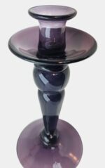 Porte Bougie en verre violée - immagine 3