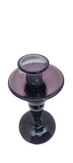Porte Bougie en verre violée - immagine 4