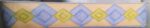 Bordure autocollante octogone bleue