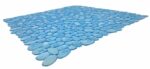 TAPIS DOUCHE ANTIDHERAPANT GALETTE BLEU AVEC VENTOUSES - immagine 4