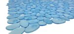 TAPIS DOUCHE ANTIDHERAPANT GALETTE BLEU AVEC VENTOUSES - immagine 2