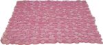 TAPIS DOUCHE ANTIDHERPANT ROSE 54X54 cm.