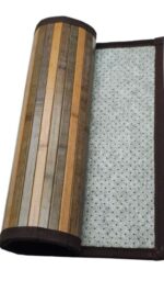 TAPIS BAMBOU MARRON BEIGE 55x140 cm - immagine 3