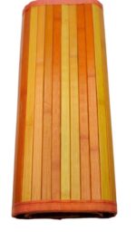 TAPIS BAMBOU ROUGE, ORANGE CRÉME 45 X 75 cm