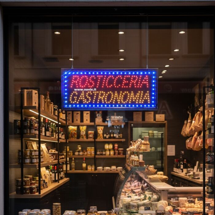 product-13565-0-563c0bae-700 INSEGNA A LED ROSTICCERIA GASTRONOMIA - immagine 1