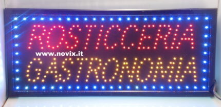 INSEGNA A LED ROSTICCERIA GASTRONOMIA