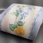BORDURE ADHÉSIVE FLEUR BLEU ET JAUNE 177083