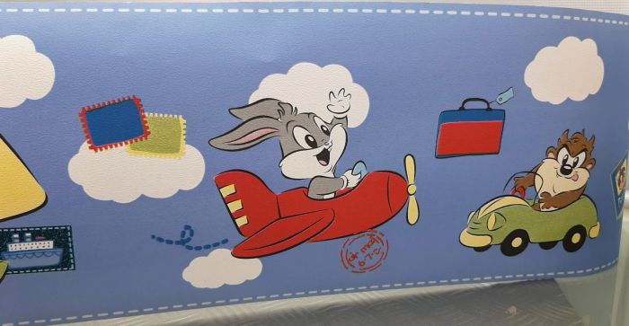 product-13987-0-35dfd983-700 BORD DE PAPIER BLEU CLAIR LOONEY TUNES - immagine 1