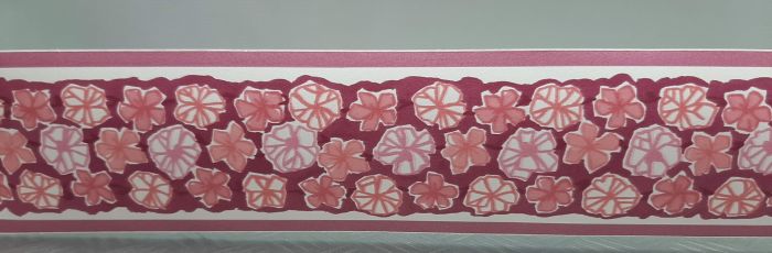 product-14282-0-8b1632eb-700 BORDURE ADHÉSIVE AVEC FLEURS ROSE