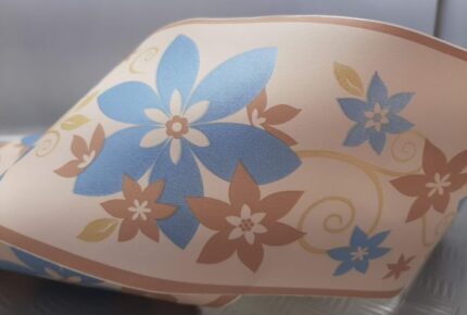 BORDURE ADHÉSIVE FLEUR BRILLANTE 441603