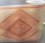 BORDURE ADHÉSIVE  ROSE LOSANGE