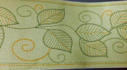 BORDURE ADHÉSIVE FEUILLE VERTE 667059