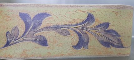 BORDURE ADHÉSIVE AVEC FEUILLE VIOLET 341-03