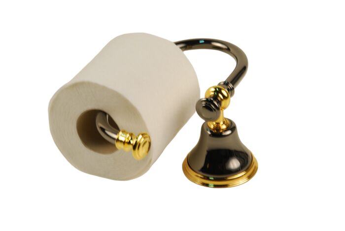 product-14891-0-1c070160-700 PORTE ROULEAU "CAMPANILE" NOIR DORE - immagine 1