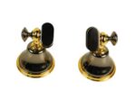 PORTE MIROIR "CAMPANILE" NOIR DORE