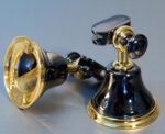 PORTE MIROIR "CAMPANILE" NOIR DORE