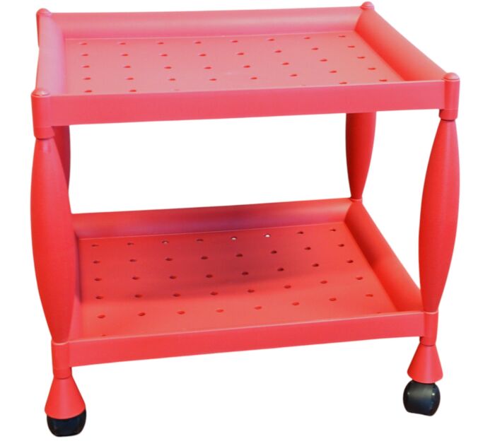 product-14942-0-3ca56d32-700 CHARIOT RECTANGULAIRE 2 NIVEAUX ROUGE "MODI" - immagine 1
