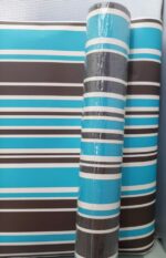 FRISE ADHÉSVE AVEC BANDES BLEUES ET MARRON - immagine 2