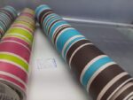 FRISE ADHÉSVE AVEC BANDES BLEUES ET MARRON - immagine 4