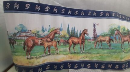 BORDURE ADHÉSIVE  AVEC DES CHEVAUX