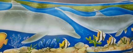 BORDURE ADHÉSIVE  AVEC LES DAUPHINS 092613
