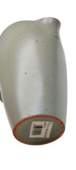 CARAFFA ARTIGIANALE IN CERAMICA VERDE FATTA A MANO CASA DECO - immagine 3
