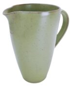 CARAFFA ARTIGIANALE IN CERAMICA VERDE FATTA A MANO CASA DECO