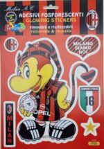 STICKERS CALCIO MILAN RIMOVIBILI  &  FOSFORESCENTI - immagine 2