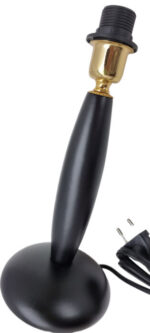 BASE ABAT JOUR IN LEGNO ATTACCO LAMPADINA E14 COMPLETA DI INTERRUTTORE - immagine 2