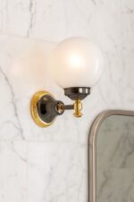 APPLIQUE DA PARETE BAGNO CLASSIC  ORO 22K GRIGIO
