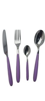 MORINOX FUNNY ENSEMBLE DE COUVERTS 24 PIÈCES 6 PERSONNES - INOX 18/10 COULEUR LILAS - immagine 6