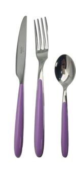 MORINOX FUNNY ENSEMBLE DE COUVERTS 24 PIÈCES 6 PERSONNES - INOX 18/10 COULEUR LILAS - immagine 3