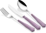 MORINOX COUVERTS OPÉRA 24 pcs. 6 PERSONNES ACIER INOXYDABLE 18/10 et ABS COULEUR MALVIA
