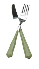 MORINOX COUVERTS OPÉRA 24 pcs. 6 PERSONNES INOX 18/10 et ABS VERT SAUGE - immagine 2