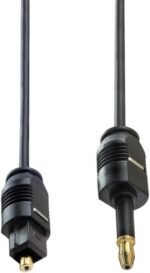 Cavo Audio Ottico Mini  da 3,5 mm a  2 m, Maschio a Maschio