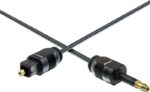Cavo Audio Ottico Mini  da 3,5 mm a  2 m, Maschio a Maschio - immagine 2