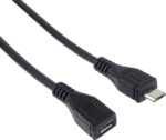 Cavo di Prolunga Micro USB 3m, Cavo Dati High Speed ​​Fino a 480mbit/s, Cavo di Ricarica, Micro USB 2.0 Femmina-Maschio,