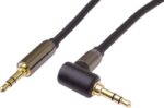 Cavo Jack Stereo HQ da 3,5 mm, Spina Jack da 3,5 mm, Stereojack Maschio-Maschio 90°, Cavo Di Collegamento Audio Cuffie A - immagine 2